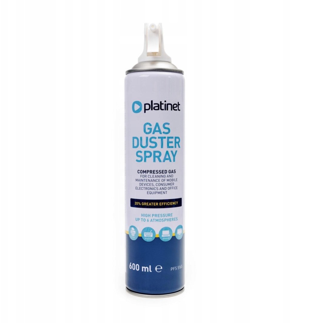 PLATINET AIR DUSTER WITH TRIGGER SPRĘŻONE POWIETRZE 600ML Z PISTOLETEM PFS5165 [46162] 1