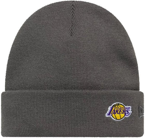 Czapka zimowa NEW ERA LA Lakers NBA Mini Logo Cuff Knit Beanie szara 1