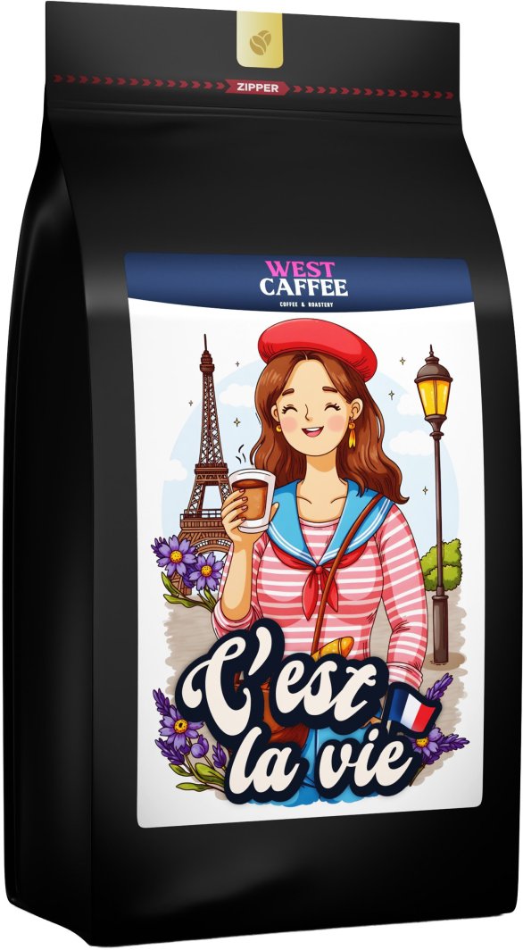 Kawa ziarnista Cest La Vie 1kg Arabica x Robusta - France Blend 1