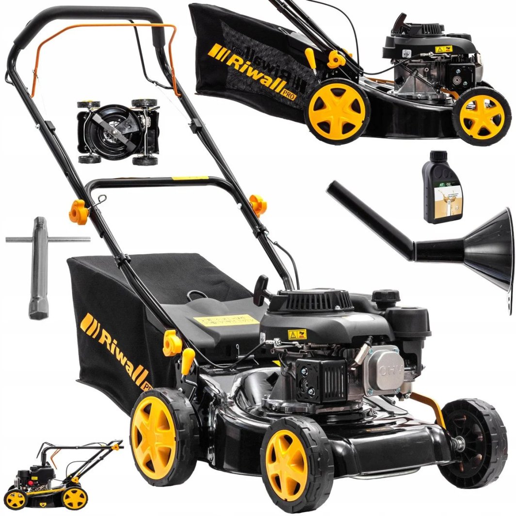 KOSIARKA SPALINOWA DO TRAWY Z NAPĘDEM RIWALL 4270 FEST ODPORNA MOCNA LEKKA 1