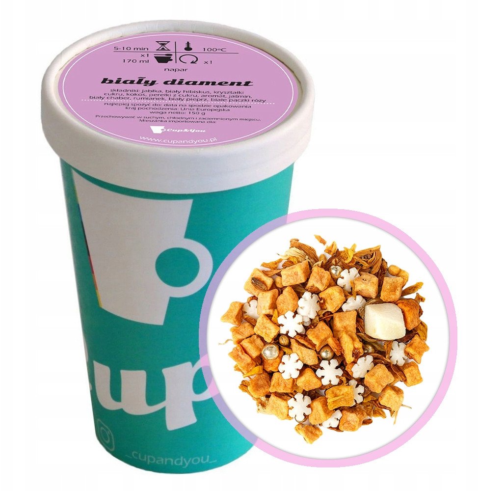 Sypana herbata owocowa Biały Diament pączki róży 150g napar mieszanka - herbata liściasta sypana mieszanka napar susz 1