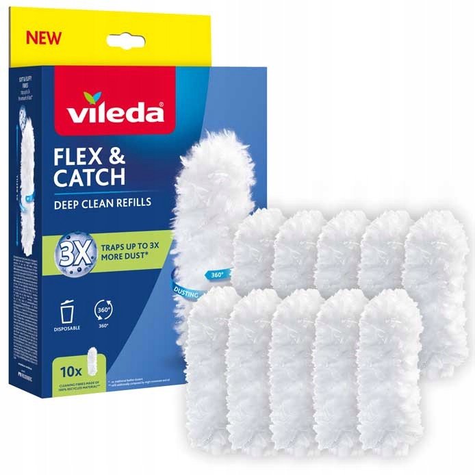 Wkłady do miotełki do kurzu Vileda Flex&Catch 10 szt. 1
