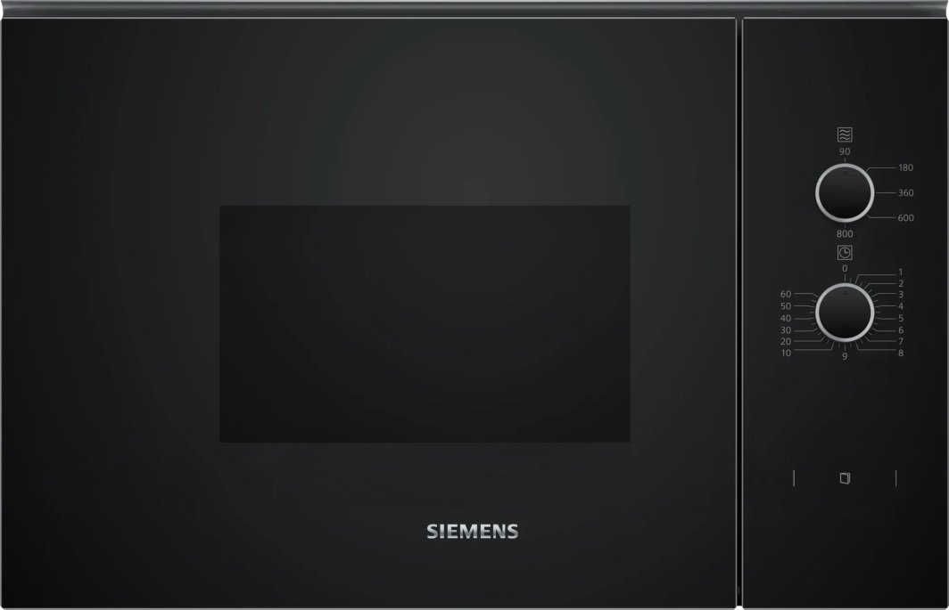 Siemens iQ300 BF520LMA1, Built-in, Solo microwave, 20 L, 800 W, Rotary, Black 1