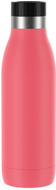 Emsa Bludrop Color insulated drinking bottle 0.5 liter, thermos bottle (coral, stainless steel) 1