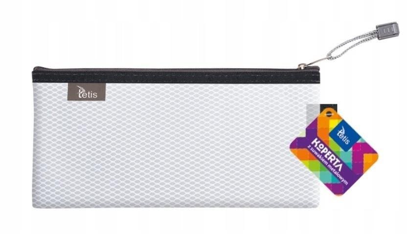 Koperta DL z suwakiem metalowym biała 1