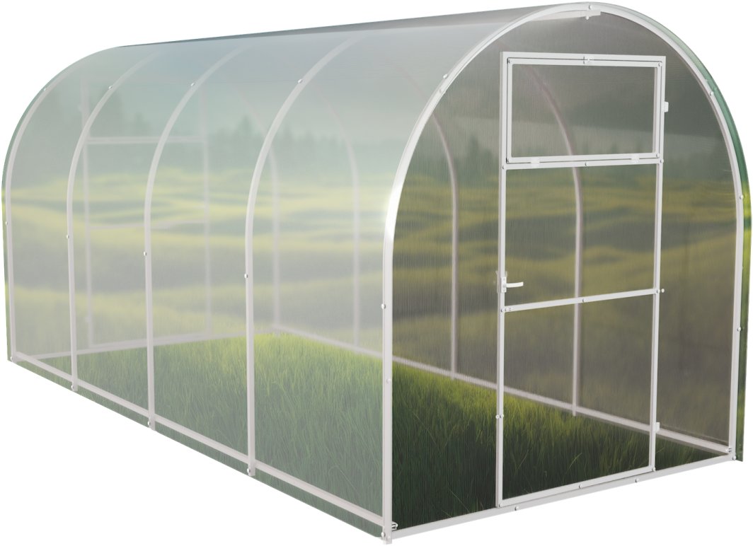 Szklarnia z poliwęglanu Tunel ogrodowy 2x6 m profile 20x20 poliwęglan 4mm 1