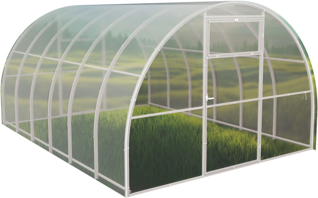 Szklarnia z poliwęglanu Tunel ogrodowy 3x6 m profile 20x20 poliwęglan 6mm 1