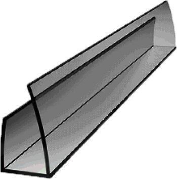 U-profil zamykający 2100mm dymny (szary) 6mm 1