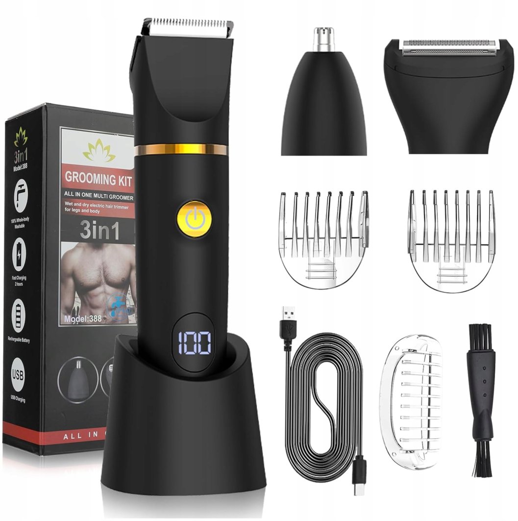 BEZBOLESNY DEPILATOR GOLARKA TRYMER DO CIAŁA BIKINI TWARZY NÓG WŁOSÓW 1