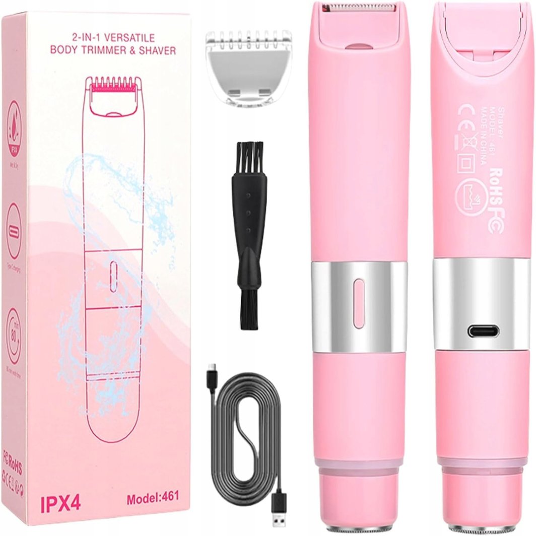 ELEKTRYCZNA MASZYNKA DO GOLENIA DLA KOBIET GOLARKA DAMSKA SKINI ZESTAW 2W1 1