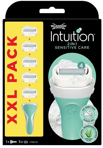 Skustuvo galvutės moterims Wilkinson Intuition Sensitive XXL, 5 vnt 1