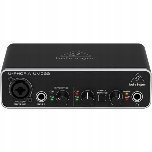 Behringer U-Phoria UMC22 -aanikortti USB-vaylaan 1
