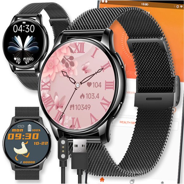 SMARTWATCH ZEGAREK WATCH DAMSKI ROZMOWY MENU POLSKIE PULS OKRĄGŁY SPORT PL Y11 1