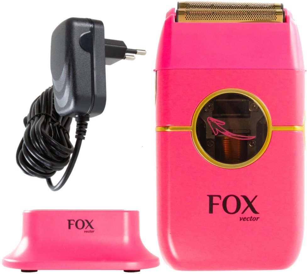 Golarka do zarostu FOX Vector Profesjonalna Bezprzewodowa Różowa 1