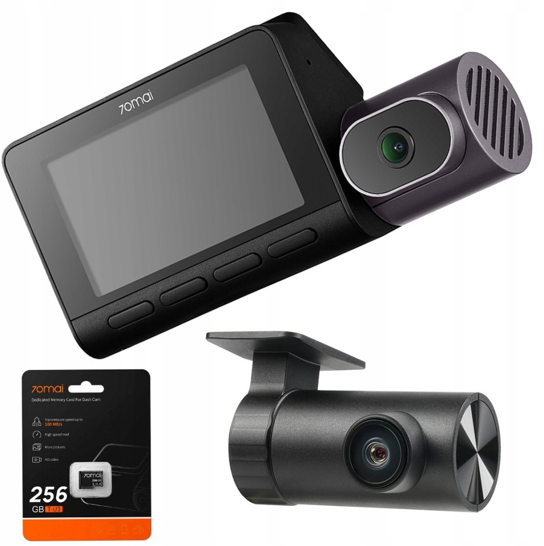 70mai T800 4K + kamera tylna RC24 HDR + SD 256GB 1