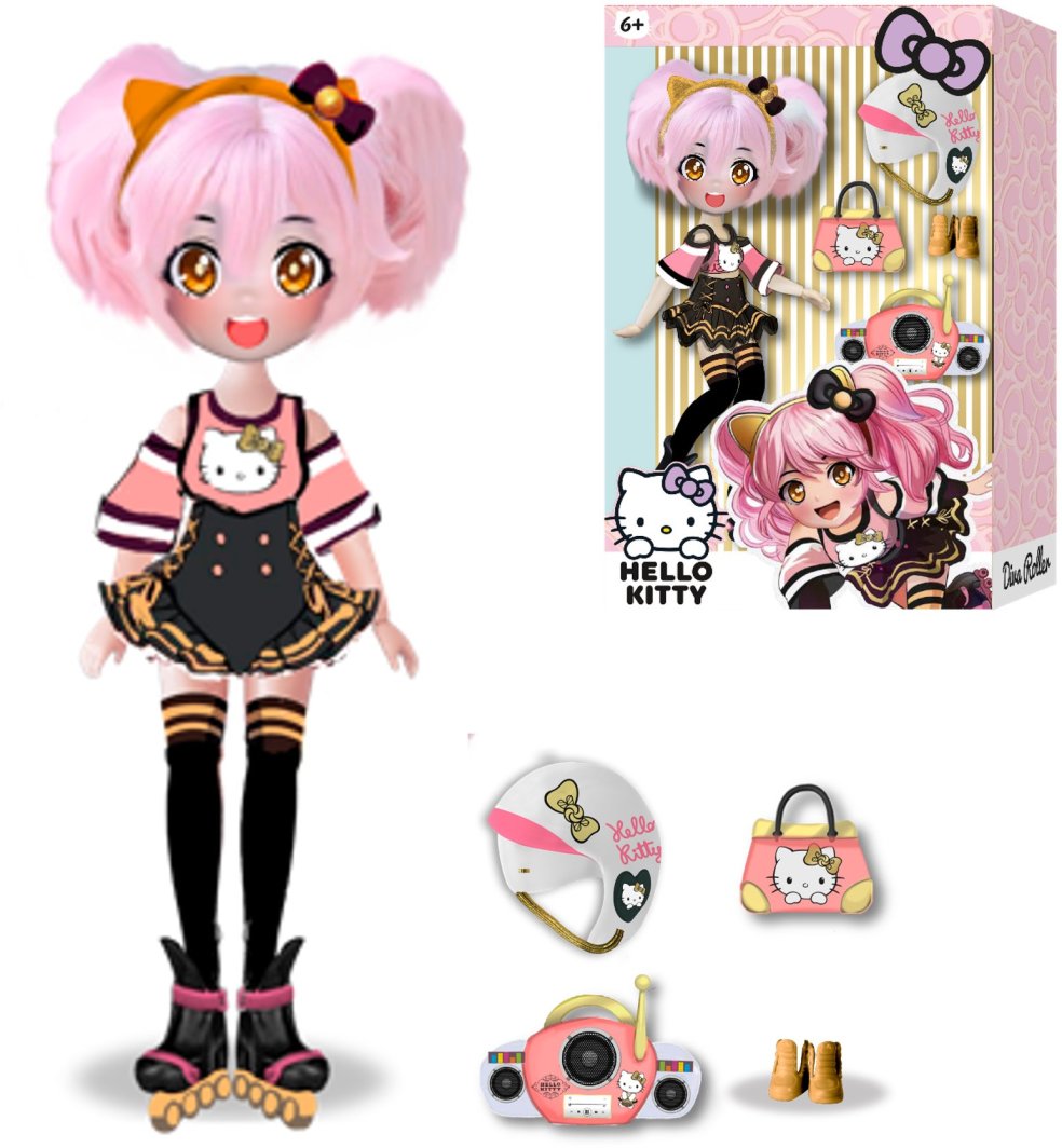 MANGA HELLO KITTY Golden Diva, lalka 1