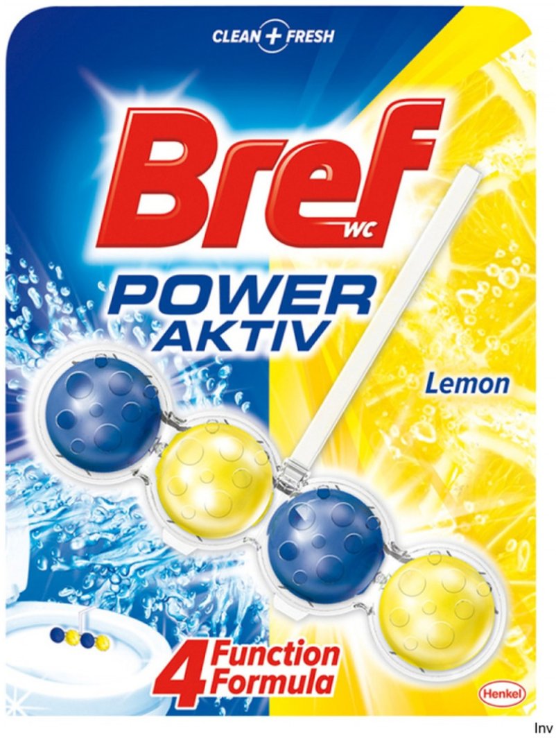 Bref Power Aktiv Zawieszka do WC Lemon 50g 1