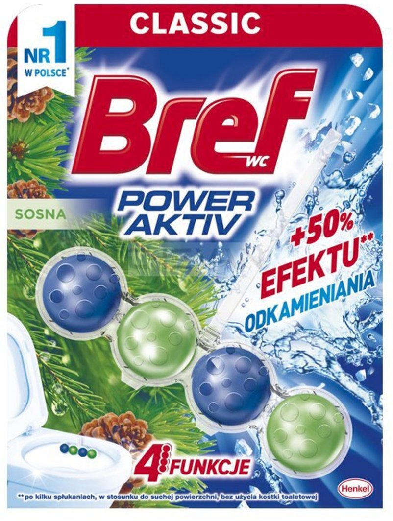 Bref Power Aktiv Zawieszka do WC Sosna 50g 1