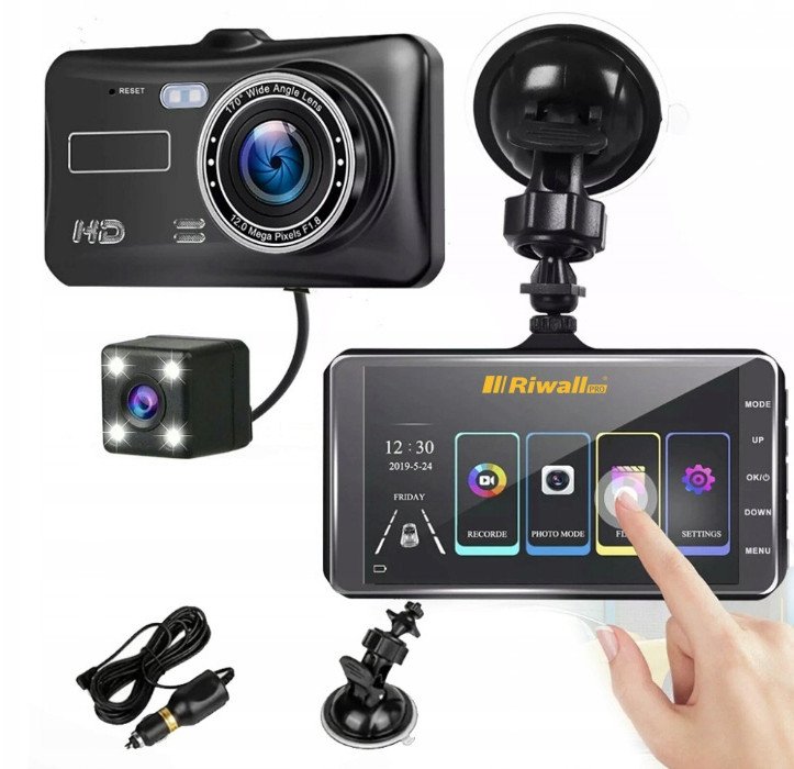 WIDEOREJESTRATOR JAZDY DOTYKOWY REJESTRATOR KAMERA COFANIA RIWALL RCR-01 1