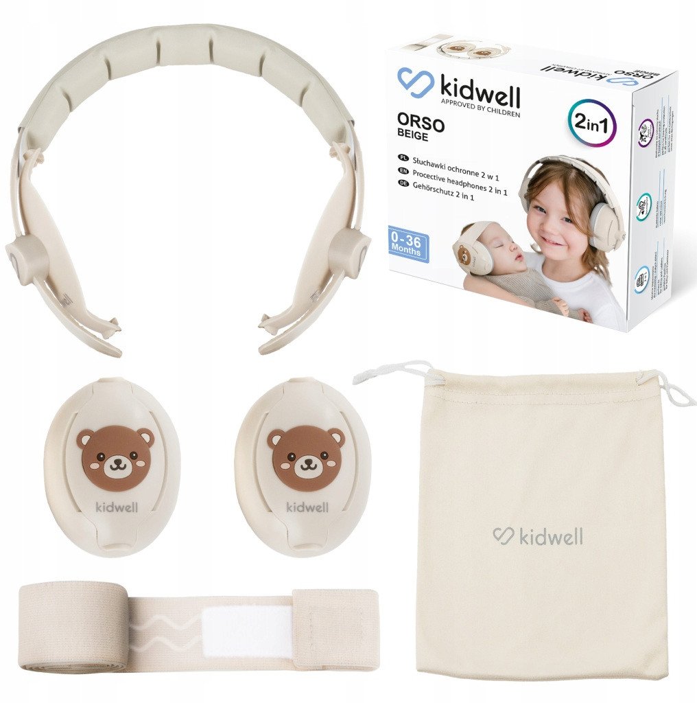 SŁUCHAWKI WYGŁUSZAJĄCE ORSO 2w1 BEŻ 5906601706813 1