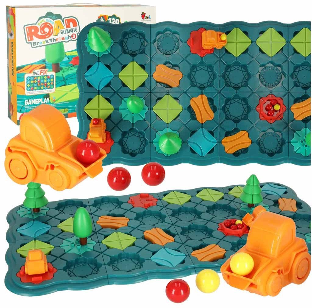 GRA LOGICZNA TOR LABIRYNT PLANSZOWA ZRĘCZNOŚCIOWA 56 EL BUDOWANIE DROGI 1