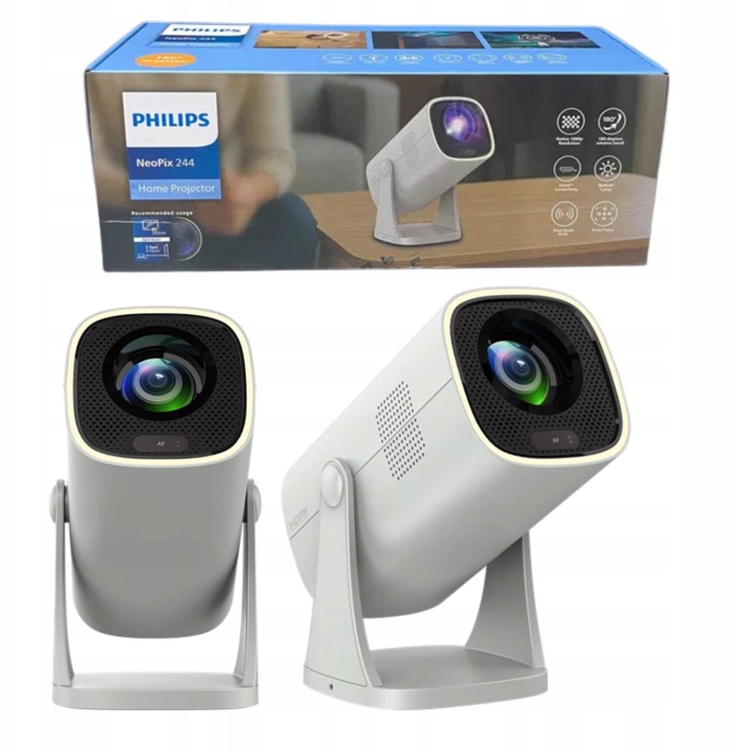 Philips NeoPix 244 Projector, 1920x1080, 1.2:1, 3000:1 , Grey | Philips 1