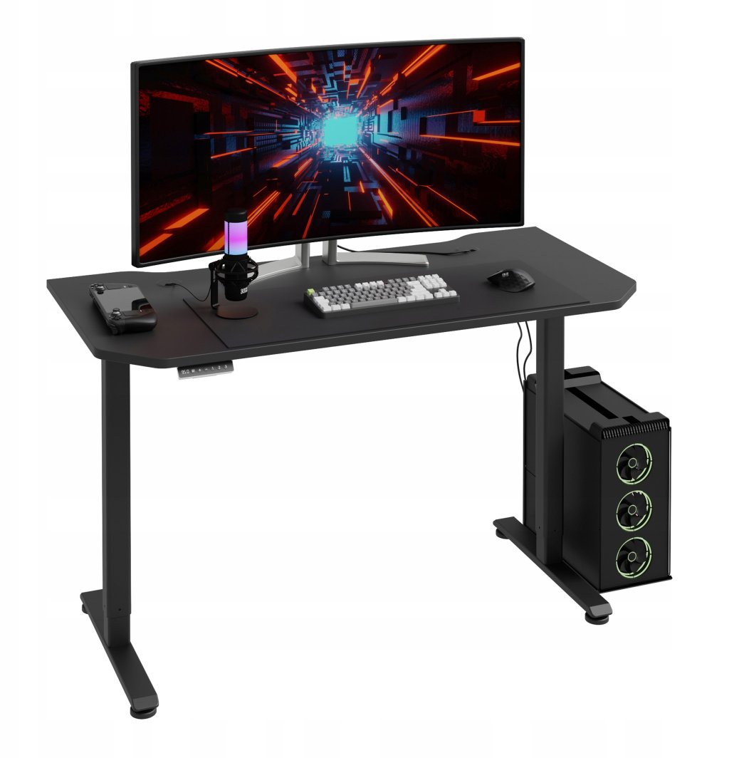 Biurko Regulowane Hypernova 120 Cm - Czarne 1