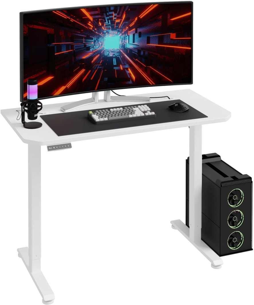 Biurko Z Regulacją Wysokości Hypernova 120 Cm Biała 1