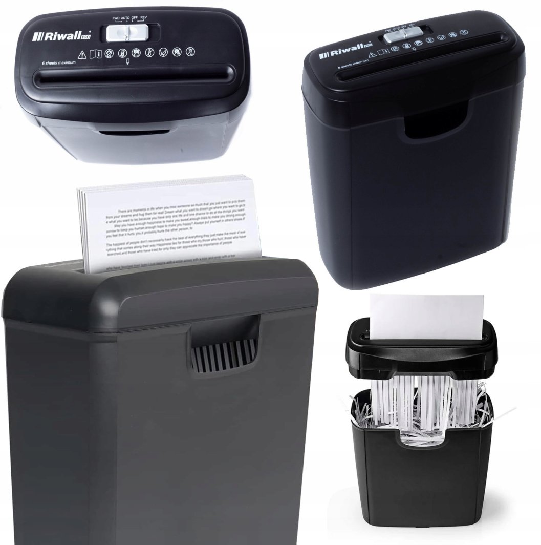 NISZCZARKA DO DOKUMENTÓW MOC NIEZAWODNA RODO AUTOMATYCZNA 10L RIWALL RNI-01 1