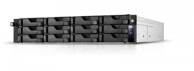 NAS Asustor AS6504RD, 2U rack, 12x (3.5" SATA HDD/ 2.5" SSD), Intel ATOM C3538, 8GB DDR4 SODIMM (Max.128GB), 1GbE x2, 1