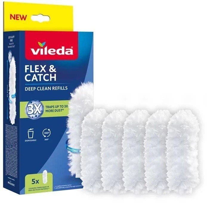 Wkłady do miotełki do kurzu Flex & Catch 5 sztuk Vileda 1