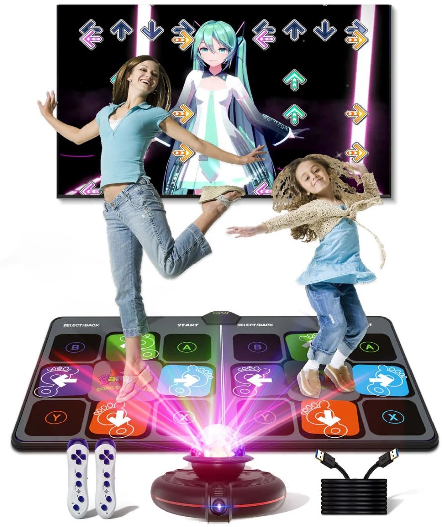 Coil podwÓjna mata do taŃczenia sport ruch joga z kamerĄ hd disco wifi hdmi 8w1 1