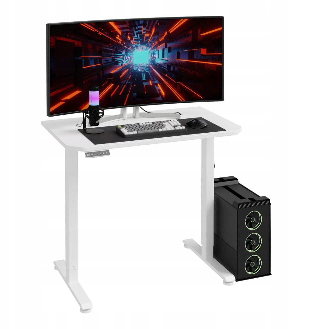 Biurko Z Regulacją Wysokości Hypernova 100 Cm Biała 1