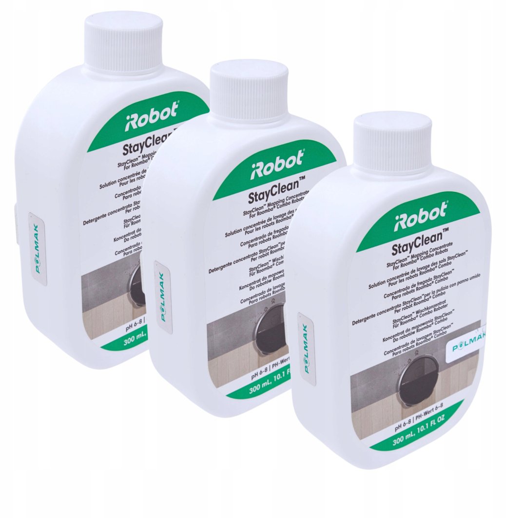 3x iRobot StayClean Płyn, koncentrat 300 ml do mycia podłóg Roomba Combo 1