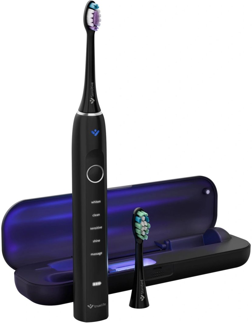 Szczoteczka soniczna do zębów TrueLife SonicBrush Clean70 UV czarna IPX8 1
