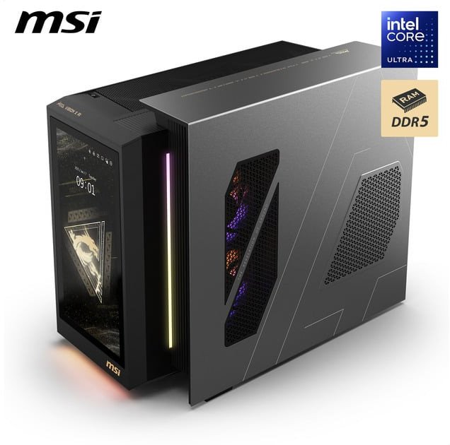 MSI MEG Vision X AI 2nd 2NVZ9 234AT - DT - Core Ultra 9 285K / 3.2 GHz - RAM 128 GB - SSD 2 TB - NVMe - GeForce RTX 5090 - Wi-Fi 6, Wi-Fi 7, Bluetooth, 1GbE, 2.5GbE, 5GbE - WLAN: 802.11a/b/g/n/ac/ax/be, Bluetooth 5.4 - Win 11 Home - Monitor: keiner - 1