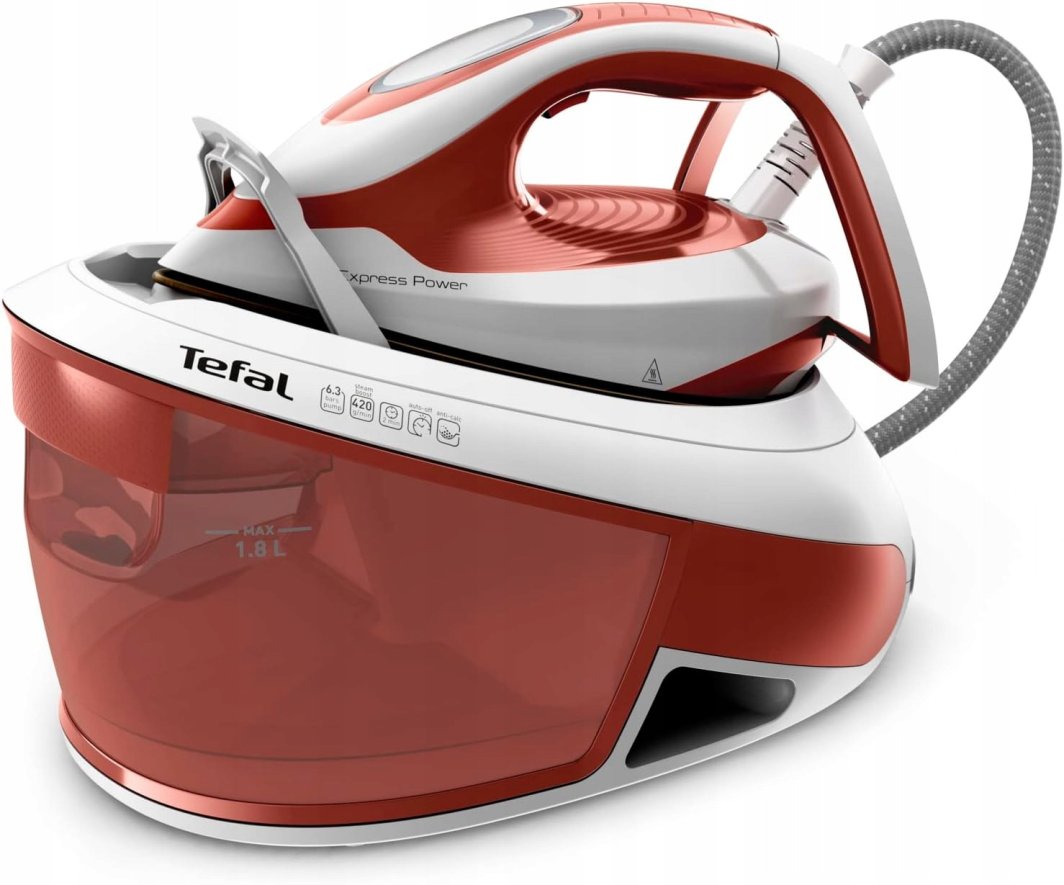 Tefal Express Power Żelazko ze stacją parową 420 g/min 6,3 bar 1,8l 1