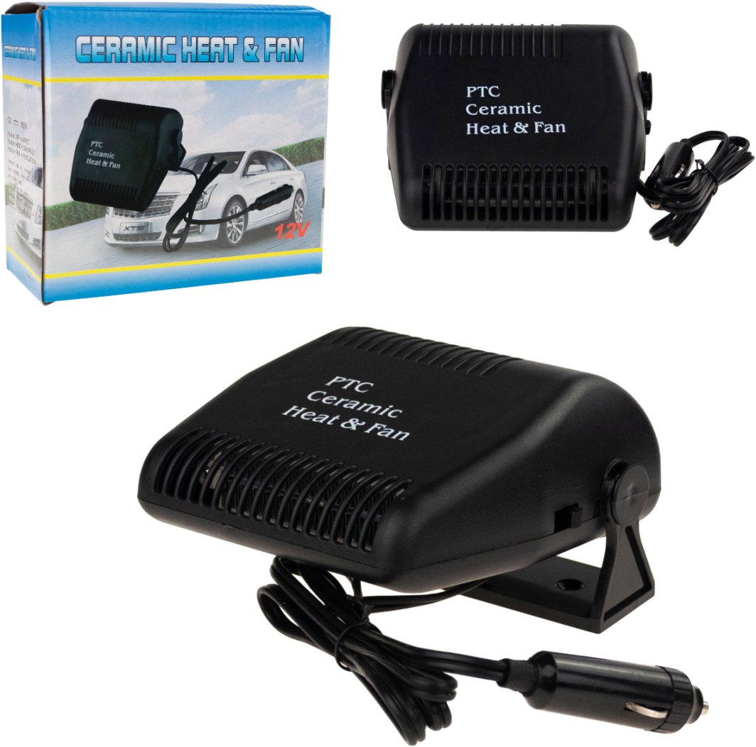 SM53 GRZEJNIK SAMOCHODOWY FARELKA NAGRZEWNICA 12V DMUCHAWA NA SZYBE ZAPALNICZKI 1