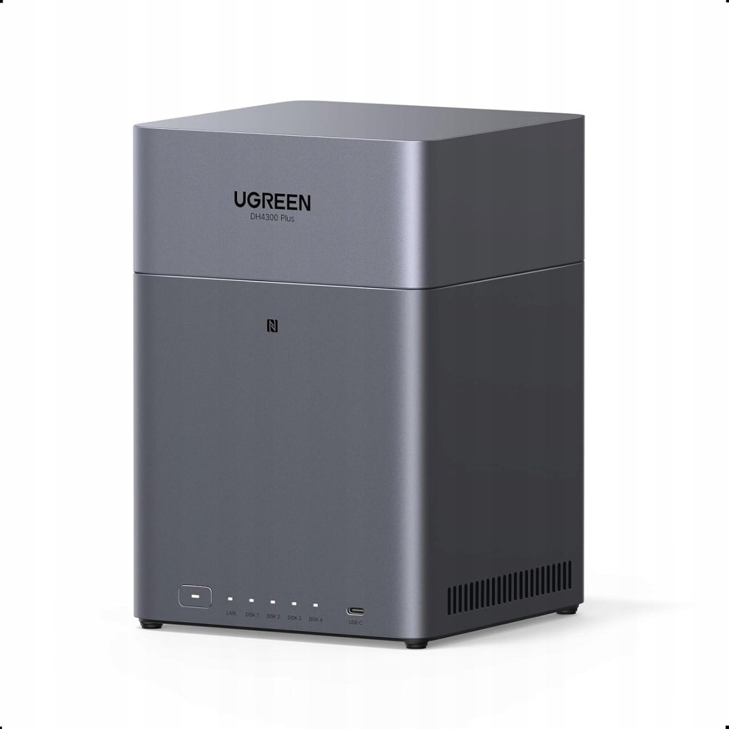 UGREEN NASync DH4300 Plus 4-Bay Desktop NAS 2,5GbE LAN, 8 GB LPDDR4X RAM 1