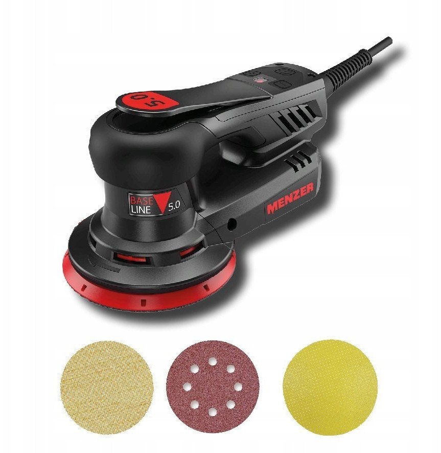 Szlifierka Menzer Szlifierka mimośrodowa ETS 125 2.5 w zestawie papier RED, siatka Ultranet i pad Ultrapad 1