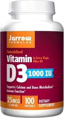 Jarrow Vitamin D3 1000IU 100 kapsułek 1
