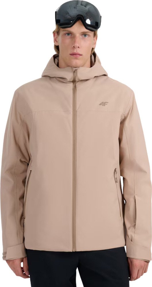 Kurtka narciarska męska 4F M0787 beżowa 4FWAW25TTJAM0787 83S L 1