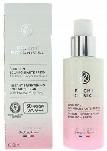 Yves Rocher, Bright Botanical, Instant Brightening, Emulsion, For Face, SPF30, 50 ml Unisex 1