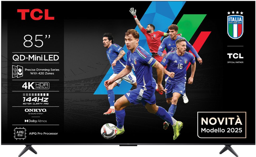 TCL Q6C 85Q6C Telewizor 2,16 m (85") 4K Ultra HD Smart TV Wi-Fi Metaliczny 1