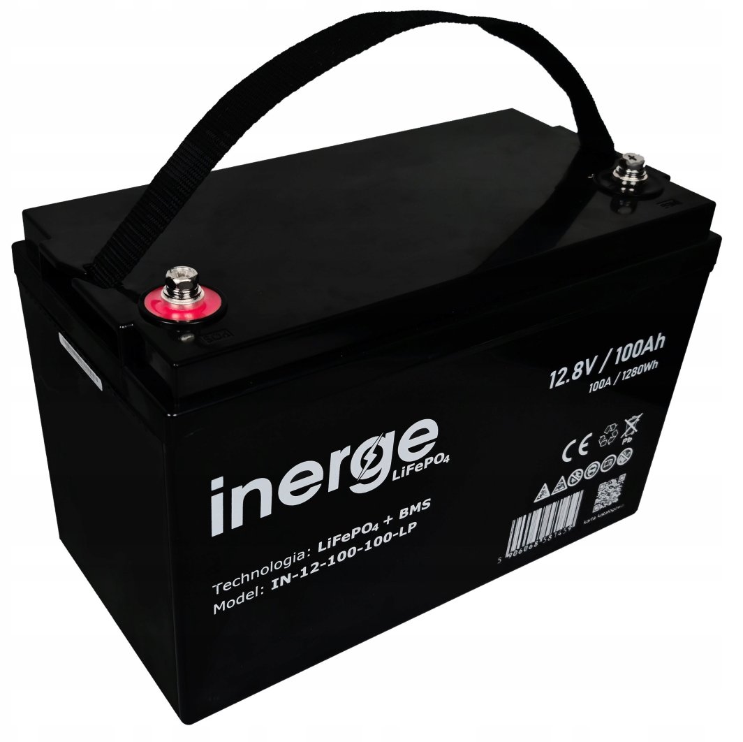 Akumulator LiFePO4 12V 100Ah (100A) + BMS Inerge 1
