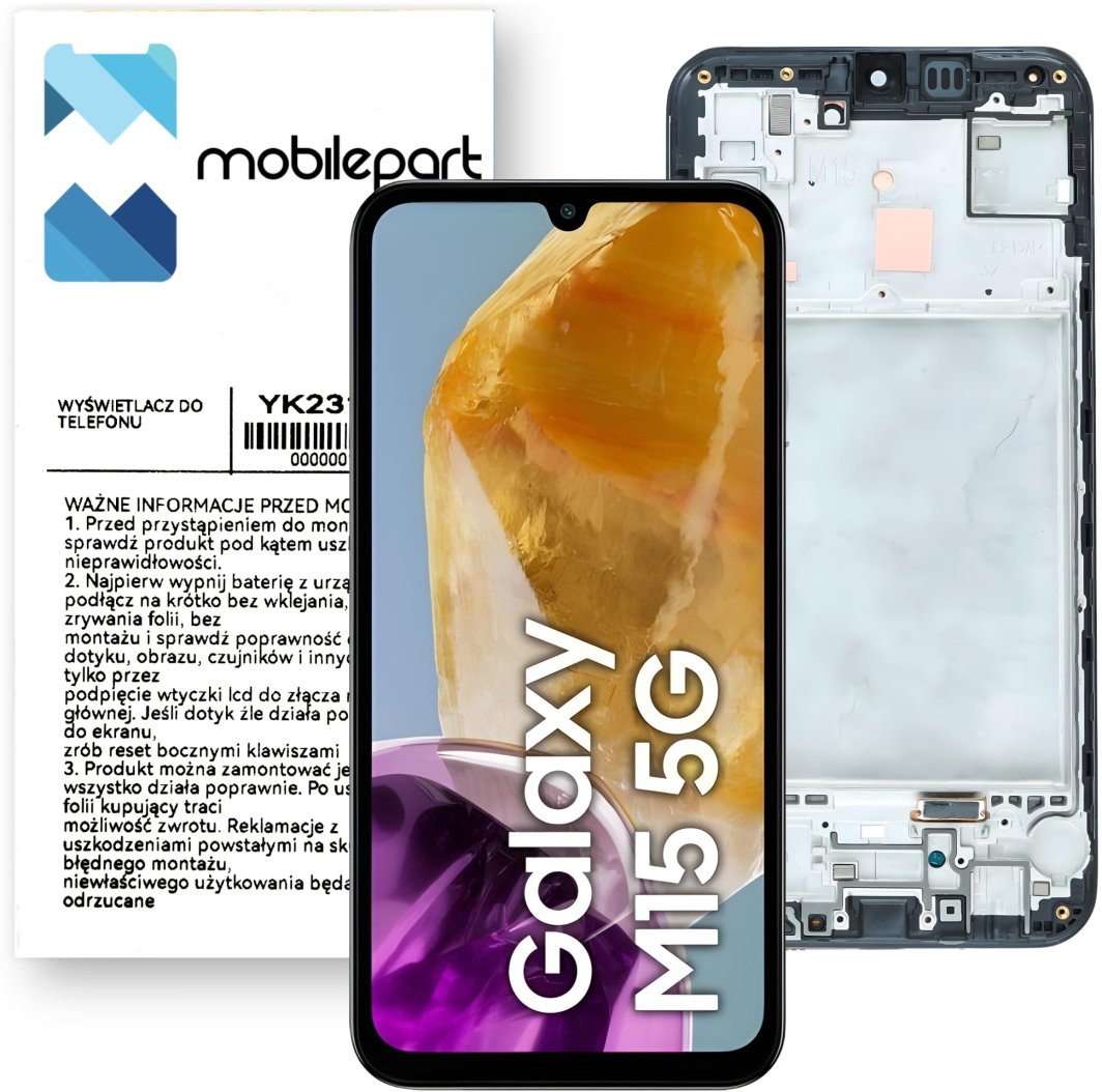 Wyświetlacz do Samsung Galaxy M15 5G LCD SM-M156 Full Oled Ekran Ramka 1