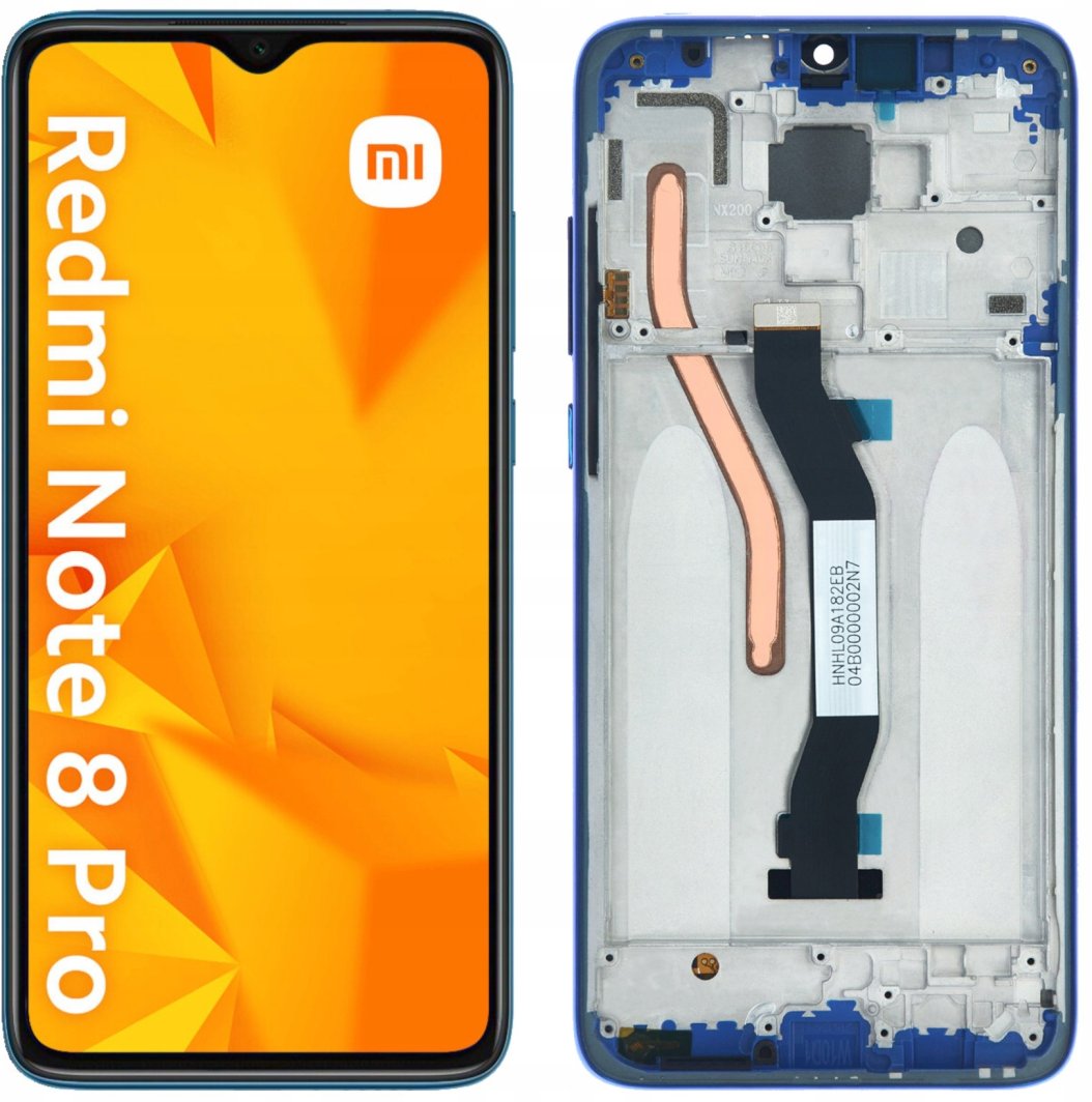 Wyświetlacz do Xiaomi Redmi Note 8 Pro LCD Ekran Niebieski Ramka 1