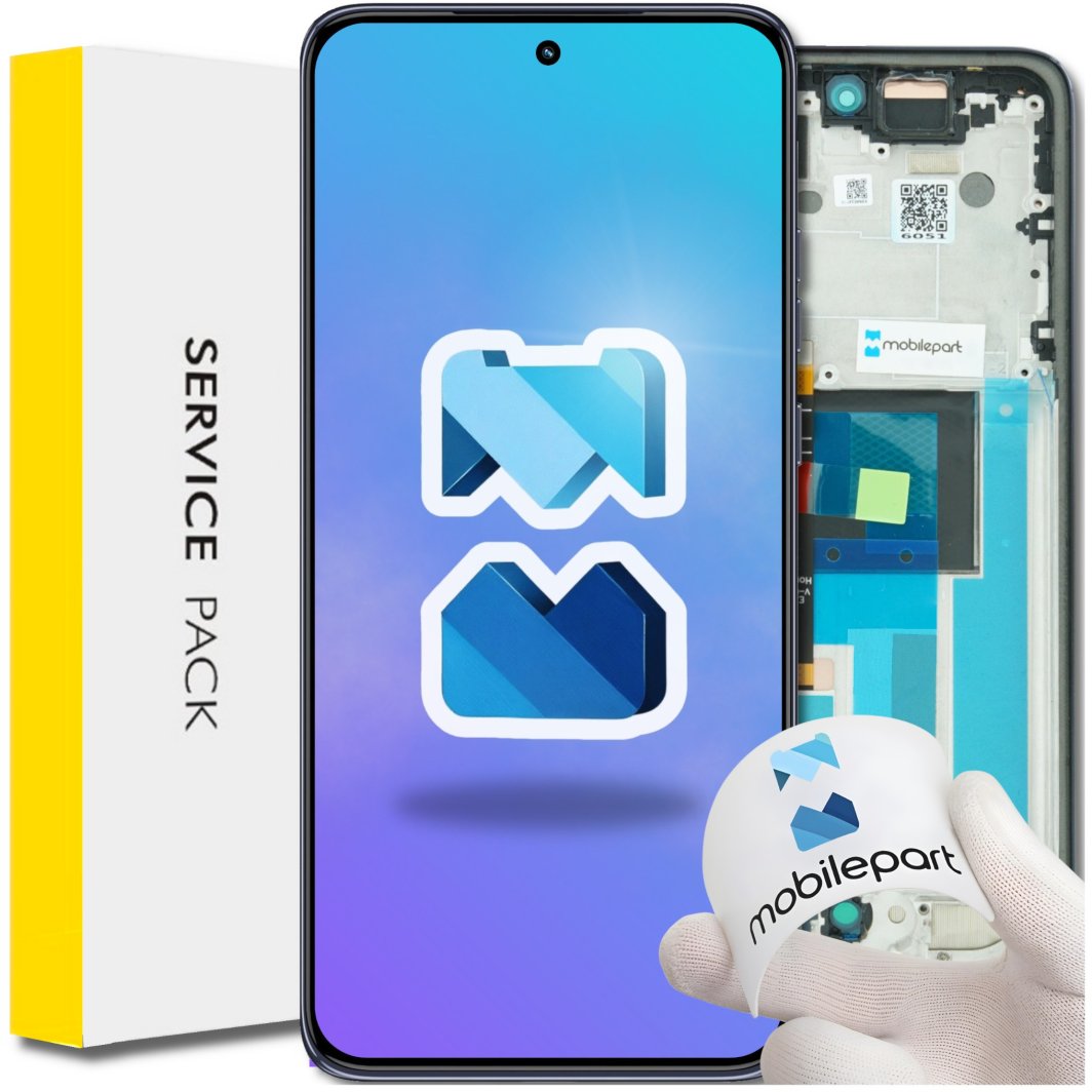 Wyświetlacz do Motorola Edge 50 Neo LCD XT2409-1 Ramka Oryginał Mobilepart 1