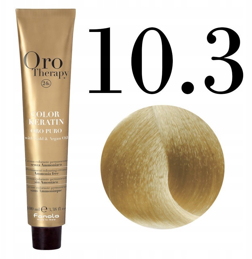 Fanola Fanola Oro Therapy Color Keratin Oro Puro 10.3 100 ml - Morele.net