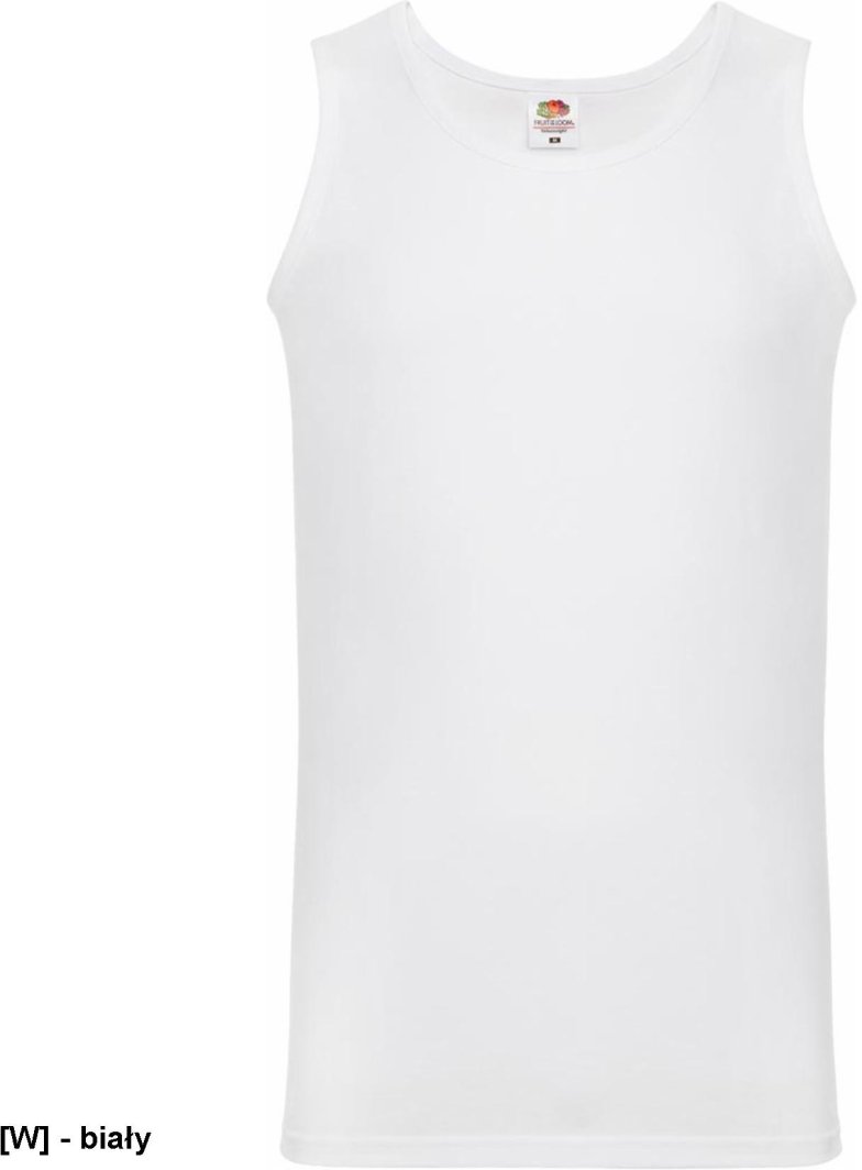 FOTL-610980 - Koszulka Athletic Vest bez rękawów, męska - biały S 1